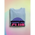 thumbnail image 3 of Coming Out Club Bubblegum Stamp Sweatshirt Men -Smartprints Designs, Male Small, 3 of 4
