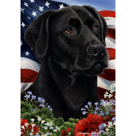 Labrador Black - Best of Breed  Patriotic I Garden