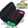 thumbnail image 3 of Herdesigns Green Frog Carry Case Compatible with Nintendo Switch 2, with 20 Game Card Slots, Cute Portable Travel Carrying Case Pouch for Accessories & Games, 3 of 8