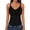 Black^0324V&04, variant on Ribbed Tank Top Women Sleeveless Fitted Womens Vneck Tank Tops Stretch Spaghetti Strap Camisole Breathable Workout Basic Undershirt Women Black XXL