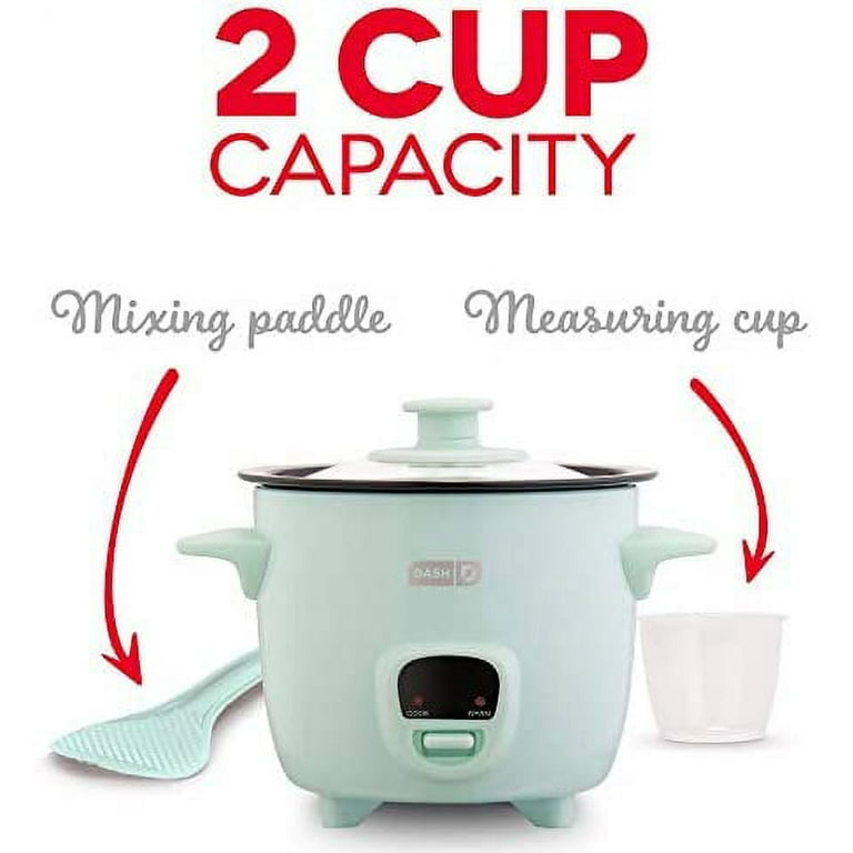 Dash Mini Rice Cooker and Steamer - Aqua