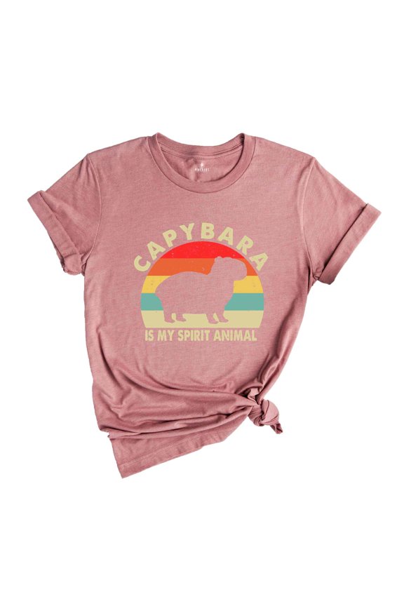 Retro Capybara Shirt, Vintage Capybara Tee, Animal Shirt, Cute Capybara Gift, Humorous Shirt, Funny Capybara T-Shirt, Pet Lover Gift