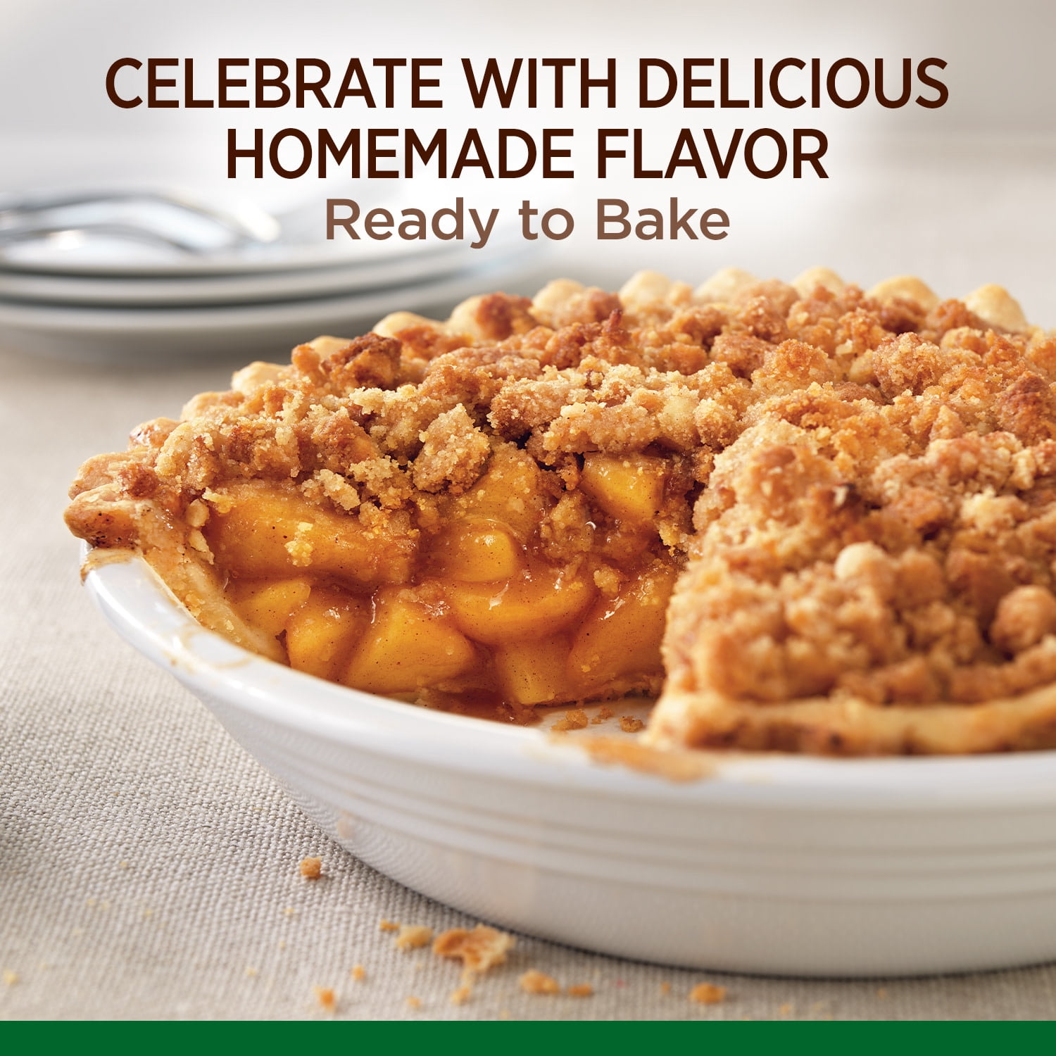 Marie Callender's Dutch Apple Pie, Ready to Bake Frozen Dessert, 38 oz.