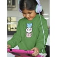 thumbnail image 2 of Kawaii Cat Panda Deer Stack Hoodie Juniors -Image by Shutterstock,  x-Large, 2 of 4