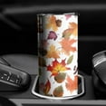 thumbnail image 3 of 20oz Its Fall Yall Leaves Pattern Skinny Tumblers Stainless Steel Tumbler with Lid and Straw,Vacuum Insulated Double Wall Travel Tumbler Cups with Cleaning Brush for Coffee,Tea, 3 of 6