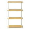 thumbnail image 4 of Furinno Turn-S-Tube 23.6â€ W x 11.4 D x 43.25 H 4-Shelf Decorative Shelves, Beige and White, 4 of 5