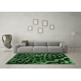 thumbnail image 3 of Ahgly Company Indoor Rectangle Abstract Emerald Green Modern Area Rugs, 2' x 3', 3 of 4