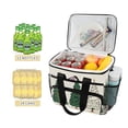 thumbnail image 2 of FORMRS Insulated Cooler Bag 24 Cans Capacity Soft Leakproof Lunch Box with Side Pockets, Hand Drawn Christmas Stars, 2 of 7