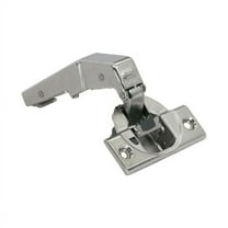 Blum 2-Pack 95 Degree Clip Top Blumotion Inset Screw On Soft Close Hinge for Blind Corners 79B9550, Nickel Plated