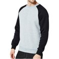 thumbnail image 1 of Otoño e invierno, nuevo producto, color a juego, moda, tendencia, informal, suéter deportivo para hombres Pompotops oipoqjl18378, 1 of 7