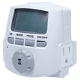 Intermatic DT620 Heavy Duty Indoor Digital Plugin Timer, White
