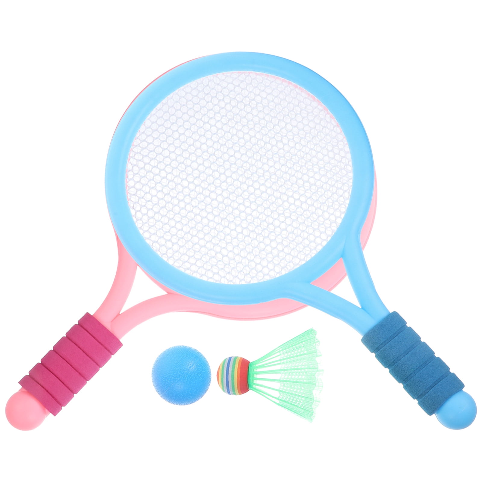 WORGEOUS 4 Sets  of Sports Rackets Kids Sports Toy Badminton Racket Tennis Training Toys Sports Game