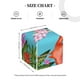 thumbnail image 4 of Fotbe Tropical Jungle Flamingo Porta Pañuelos Decorativo de Cuero, Caja Cuadrada Moderna para Pañuelos Faciales, Organizador y Dispensador 5x5x5'', 4 of 7
