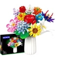 thumbnail image 1 of Set de construcción SIENON Flower Bouquet 1001 unidades con 12 tipos de flores, 1 of 7