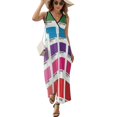 thumbnail image 2 of Shades of Pantone Colors Sleeveless Dress Dresses Women Summer Evening Dresses Ladies Bohemia Long Dresses, 2 of 9