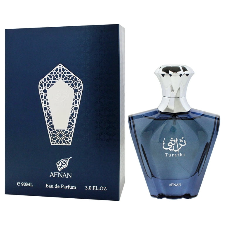 香水(男性用) AFNAN Turathi Blue Eau de Parfum 90ML Afnan Arabian Perfumes - Turathi Blue EDP Spray 3.0 oz For