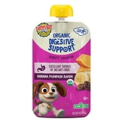 Earth's Best Organic Toddler Food, Banana Pumpkin Raisin Digestive Benefit Yogurt Smoothie, 4 oz Pouch