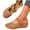 Brown, variant on Gpaecead Women Flower Hollow Wedge Slippers Closed Toe Faux Leather Breathable Soft Sole Casual Beach Slides Summer, Black