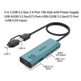 thumbnail image 2 of Portable Type C Hub with 3 Type C Ports and 2 USB 3.0 Ports PD60W Charging Expand Device's Connectivity, 2 of 5