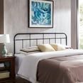 thumbnail image 2 of GDF Studio Wellscross Industrial Iron Headboard, Flat Black King, 2 of 11
