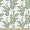 thumbnail image 1 of Botany Fabric by the Yard, Rhythmic Leaves and Blossoms of Wild Botanical Pattern, Decorative Upholstery Fabric for Chairs & Home Accents, 5 Yards, Khaki Sea Green by Ambesonne, 1 of 4