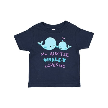 

Inktastic My Auntie Whale-y Loves Me Gift Toddler Boy or Toddler Girl T-Shirt