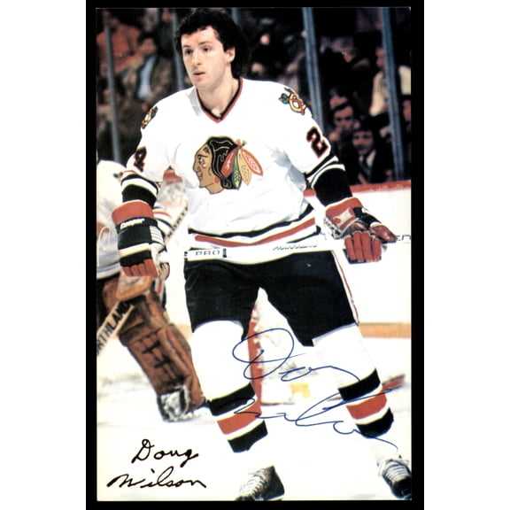 Doug Wilson Autographed 3.5x5.5 Postcard Chicago Blackhawks SKU #252084