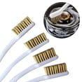 thumbnail image 2 of 4pcs BrassWire Brush Paint Stripper Rust Remover Steel Wire Brushes Industrial Metal Polishing Burring Cleaning Brush, 2 of 8