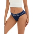 thumbnail image 4 of INSPIRE CHIC Women's Mid-Waisted No Trace Underwear Briefs High Elasticity Underpants L Blue, 4 of 4