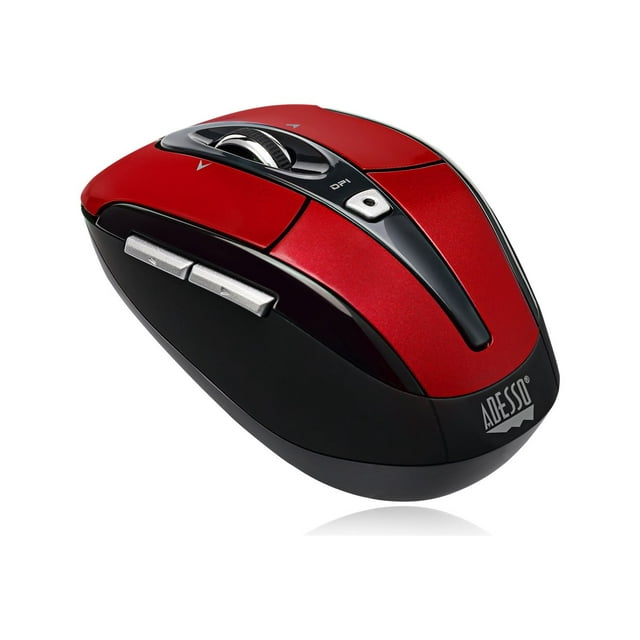 Adesso iMouse S60R – Souris nano programmable sans fil 2,4 GHz, rouge