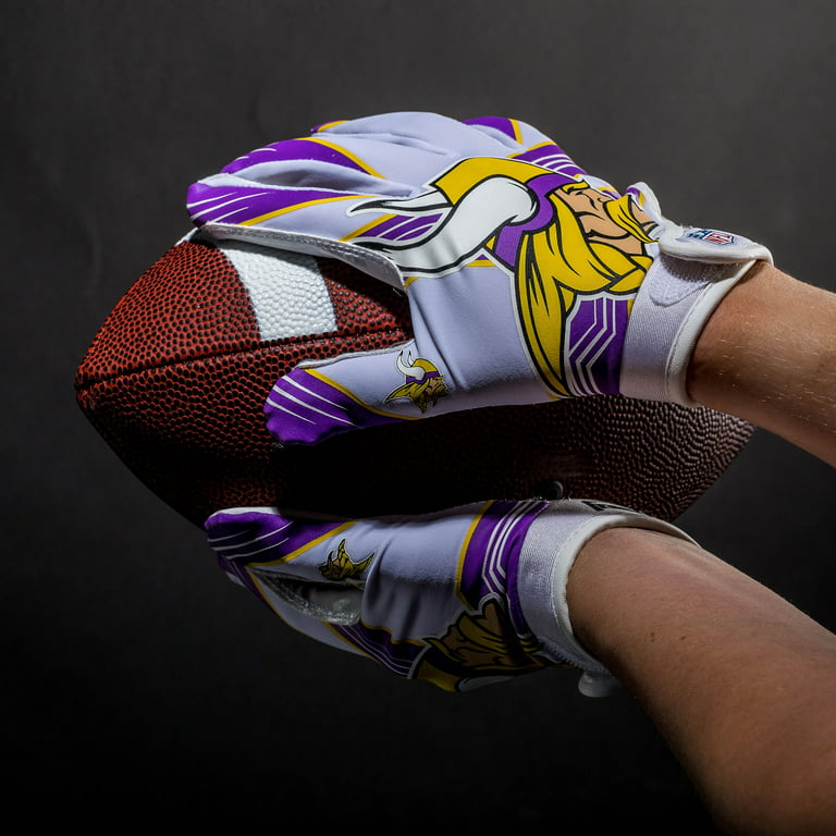 Franklin Sports NFL Minnesota Vikings Youth Football Receiver Gloves