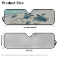 thumbnail image 7 of Uorisanigo Beach Turtle Car Windshield Sun Shade Compatible with Jeep Wrangler TJ JK JL &Gladiator JT 2/4 Door, Windshield Sunshade Front Window Sun Visor for Jeep, Blocks Sunlight Heat UV Rays, 7 of 7