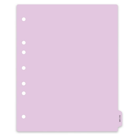 Carstens - Heavy Duty Self Care Plastic Ring Binder Dividers, Side Tab, 1/9 Cut, Tab 9 Position, US Letter, Pack of 10, (2620-55) - Ideal Medical Chart Dividers for 3 Ring Binders