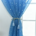 thumbnail image 3 of Cortinas verdes para cubrir ventanas Cortinas transparentes azules Cortinas con estrellas Cortinas transparentes para ventanas Cortinas transparentes para niños, 3 of 6