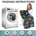 thumbnail image 6 of Wearable Oversized Blanket,Colorful Controllers Games Icons Black Pattern Wearable Blanket Hoodie for Adults,Cozy Hooded Blankets with Super Pockets,Super Warm Fuzzy Pullover for Women & Men, 6 of 6