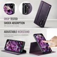 thumbnail image 6 of CaseMe Wallet Case for Samsung Galaxy A17, 2-in-1 PU Leather【RFID Blocking】Flip Card Holder Stand Shockproof Magnetic Detachable Cover for Samsung Galaxy A16 6.7",Purple,For Galaxy A17, 6 of 10