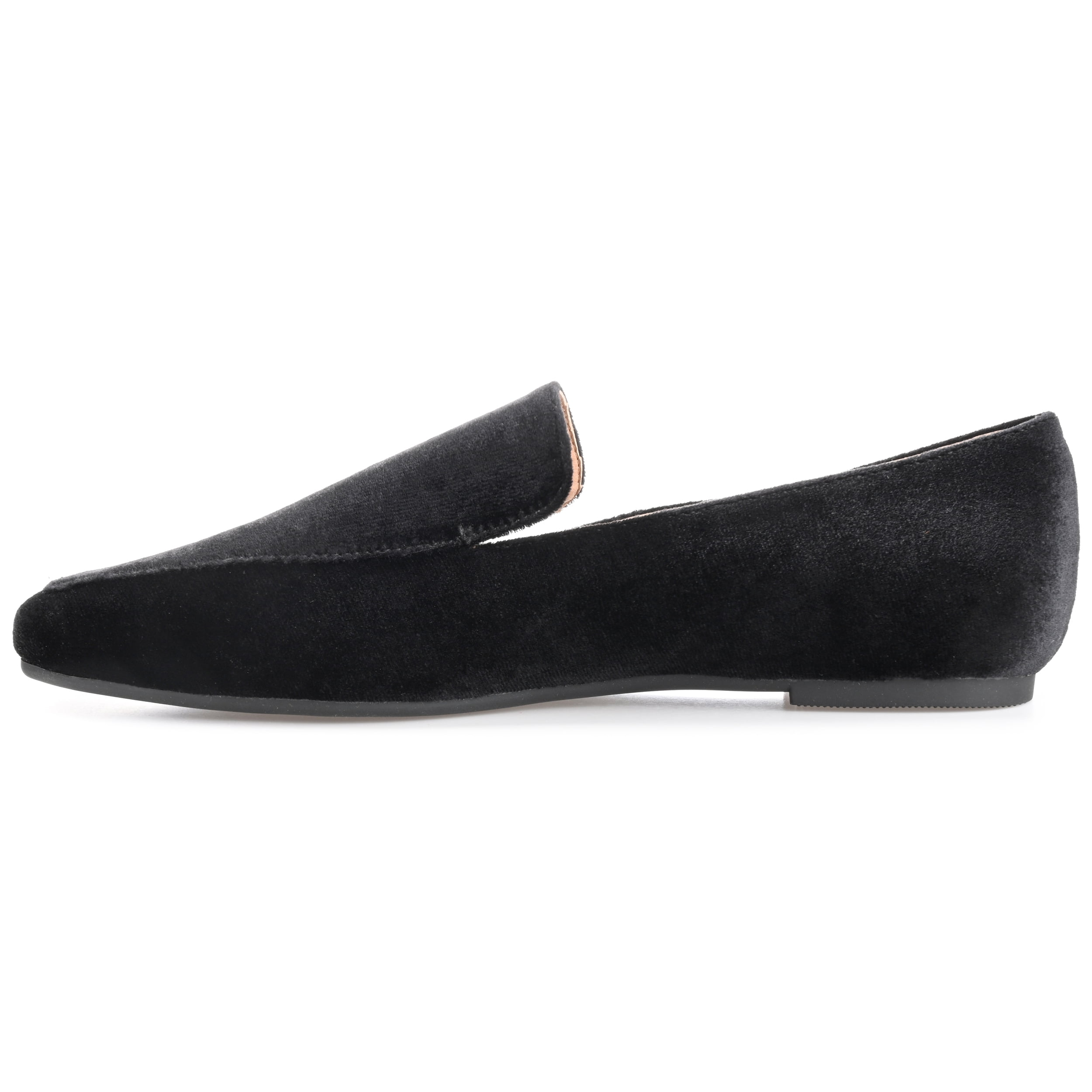 Journee Womens Silas Slip On Square Toe Loafer Dress Flats