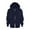 A-Dark Blue215, variant on Kids Zip Up Hoodies Boys Girls Long Sleeve Sweatshirts Unisex Solid Color Loose Fit Track Jacket 3-12Y