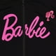 thumbnail image 4 of Sudadera con capucha Barbie para niñas pequeñas, tejido French Terry, con cremallera, negra 6, 4 of 8