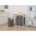 thumbnail image 4 of TRINITY EcoStorage® Bamboo Laundry Station, White, 4 of 5