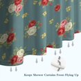 thumbnail image 6 of Pioneer Flower Floral Print Pattern Shower Curtain 84”x72", Bathroom Decorative Shower Curtain Set with 12 Hooks, Waterproof Washable, 6 of 6
