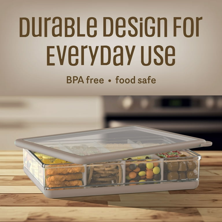 COOK WITH COLOR Snack Box, 16-Compartment Lunch Box & Food Storage