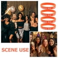 thumbnail image 3 of Raindrops 10Pcs Graduation Party Silicone Bracelets Orange Wristbands for Event Use, 3 of 6