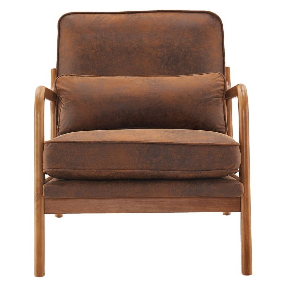  VASAGLE EKHO Collection - Accent Chair, Metal Framed Armchair,  Synthetic Leather with Stitching, Mid-Century Modern, Sling Chair for  Living, Bedroom, Reading Room, Lounge, Caramel Brown ULAC014K01 :  Everything Else