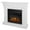 White, variant on Crawford Slim Electric Fireplace in Gray by Real Flame