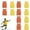 Orange&Yellow, variant on 12 Pack Pinnies Team Practice Vests for Child, Mesh Scrimmage Jersey for Soccer Football Basketball(Blue & Red)