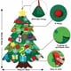 thumbnail image 4 of DIY Felt Christmas Tree Wall Hanging Artificial Xmas Tree with Santa Claus Snowflakes Ornament New Year Party Supplies Gift, 4 of 4