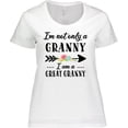 thumbnail image 3 of Inktastic I'm Not Only a Granny I'm a Great Granny with Flowers Women's Plus Size T-Shirt, 3 of 5