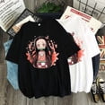 thumbnail image 4 of Caliente Anime japonés Demon Slayer camiseta de los hombres Kawaii Kimetsu No Yaiba gráfico Tees Tanjirou Kamado Unisex Tops divertido camiseta mujerpangjing, 4 of 4