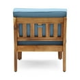 thumbnail image 6 of Wilcox Outdoor 12 Piece Sectional Sofa Set with Cushions, Teak, Blue, 6 of 16